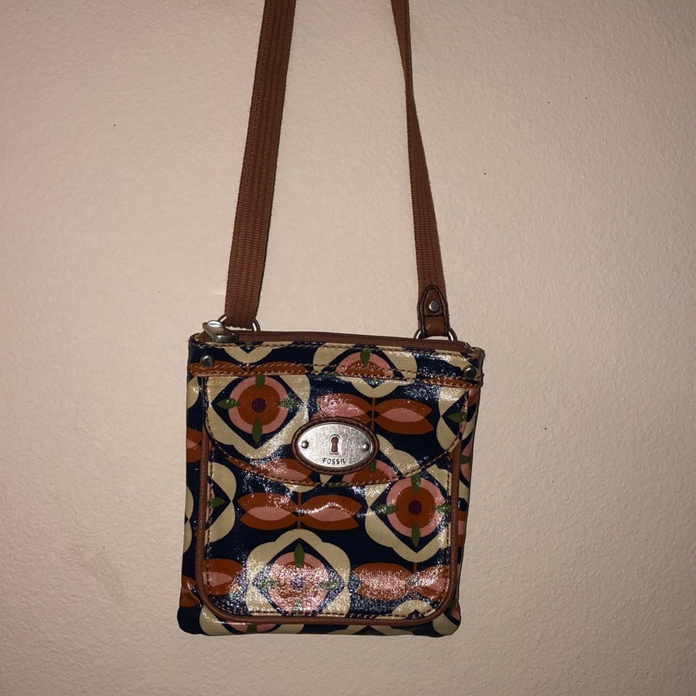 printed messenger bag